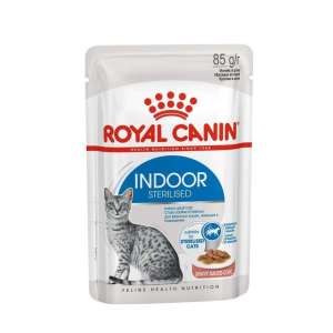 Роял Канин/Royal Canin пауч 85гр корм для кошек Индор Стерилайзд кусочки в соусе*28