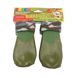 Носки для собак р2 зеленые БАРБОСки