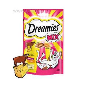 Дримс/Dreamies 60гр лакомство для кошек говядина/сыр