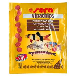 Sera Vipachips Nature корм для рыб донных чипсы пакетик 15гр для рыб