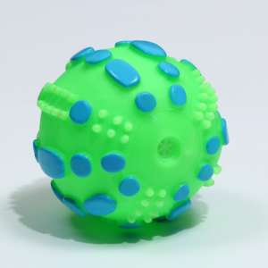 Игрушка для собак Чудо-Мяч пищащий зеленый 6,5см Пижон