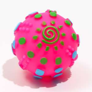 Игрушка для собак Чудо-Мяч пищащий розовый 6,5см Пижон