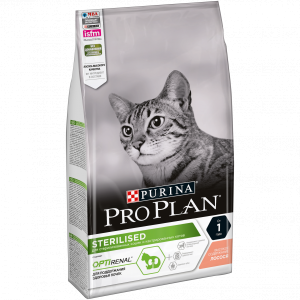 Про План/Pro Plan 1,5кг корм для кошек Sterilised стерилизованных/кастр Лосось/тунец для кошек