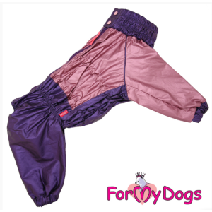 Дождевик для собак рА0, спинка 35см розовый металлик Formydogs для собак