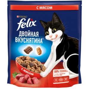 Феликс/Felix Doubli Delicious 600гр корм для кошек Мясо для кошек