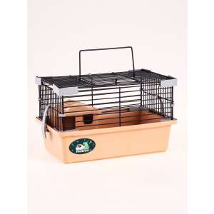 Клетка для грызунов Пижон №1 укомплектованная 27*15*13см бежевая