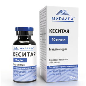Кеситая 10 мг/мл, раствор для инъекций, 10 мл (ДВ Медетомидин) для лошадей
