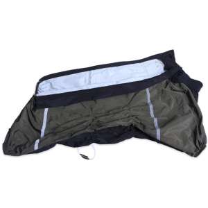 Дождевик для корги спинка 50см мальчик ,цвет шалфей LION