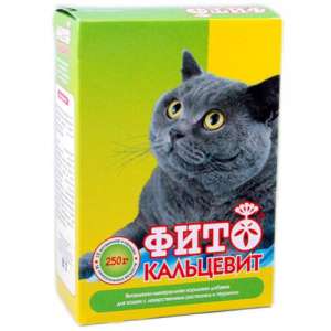 Фитокальцевит для кошек 250 гр*15
