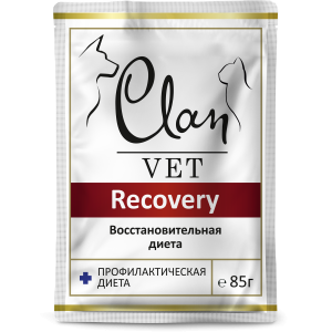 Клан/Clan Vet Recovery пауч. корм для собак и кошек восстановительная диета 85гр*14