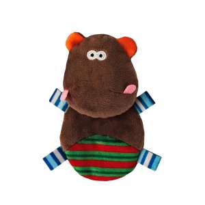Игрушка для кошек шуршалка Бегемот 13х9х3см с кошачьей мятой, микс 