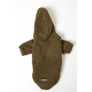 Толстовка Букле  р.S, спинка 23 см хаки LPKБ-0450 LION Pets