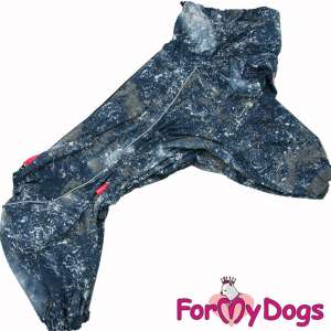 Дождевик для мальчиков А2, спинка 35см серый с брызгами краски