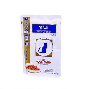 Роял Канин/Royal Canin пауч 85гр корм для кошек Ренал диета при почечных заболеваниях Цыпленок*12  для кошек