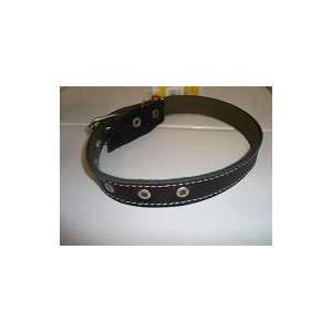 Ошейник кожа 30мм/64см 2 слоя кожа+брезент ZooMoDa