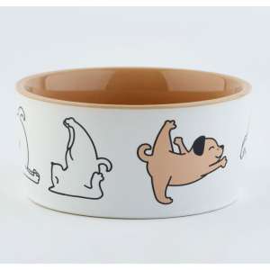 Миска керамическая «Фитнес песики», 200 мл, для собак и кошек