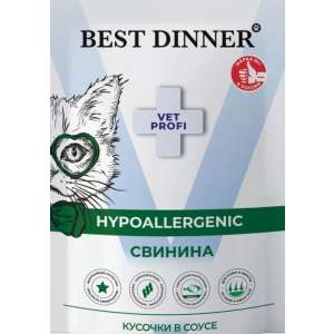 Бест Диннер VP Hypoallergenic пауч д/кошек пищ.аллерг.свинина 85гр