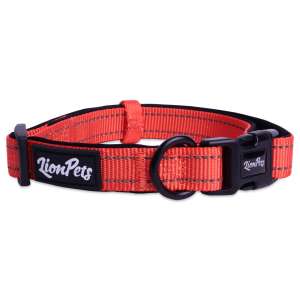 Ошейник для собак LionPets со светоотражающими полосками LPO-00510-5 (Обхват 25-40 см, ширина 2,0 см
