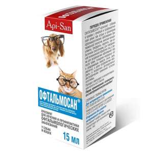 Офтальмосан 15 мл глазные капли*10 