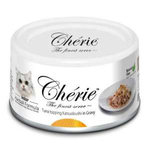 Петтрик/Pettric Cherie Hairball formula корм для кошек тунец с хлоп.копч.тунца-бонито в подл 80гр (00463)