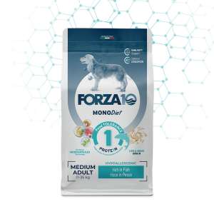 Форца10/Forza10 Diet корм для собак средних пород гипоаллергенный Рыба 12кг 