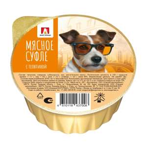 Зоогурман ламистер Мясное суфле корм для собак Телятина 100гр*20