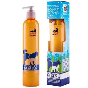Айда гулять Мыло жидкое для собак и кошек 300мл выведено для кошек