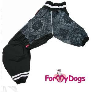 Комбинезон для девочек С2 спинка 60см черный Пэчворк на шелке