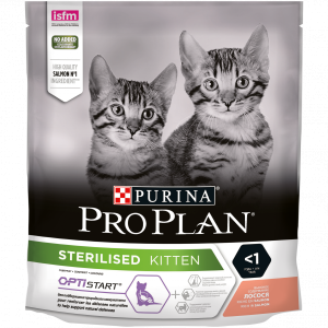 Про План/Pro Plan 400гр корм для котят Sterilised стерилизованных/кастр Лосось для кошек