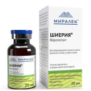 Шиерия средство для собак и кошек для предотвращения тошноты и рвоты 20мл