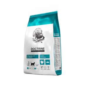 Доктрин/Doctrine Беззерновой корм для кошек кастрированных Индейка/Лосось 10кг для кошек