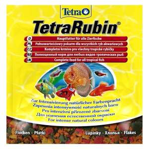 Tetra Rubin Sachet полноц. для тропических рыб, усиление окраса, хлопья 12гр