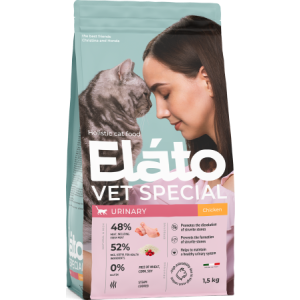 Элато/Elato Holistic Vet Special корм для кошек с курицей Уринари 1,5 кг