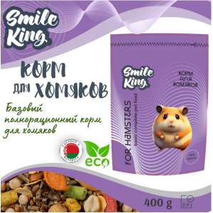 Смайл Кинг/Smile King  корм для хомяков 400гр*12 для грызунов