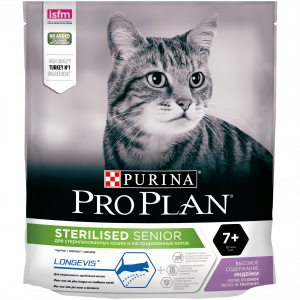 Про План/Pro Plan 400гр корм для кошек Sterilised 7+ стерилизованных/кастр Индейка*8 для кошек