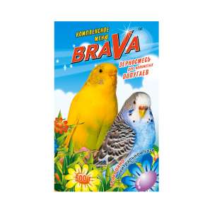 Брава/BraVa корм для волнистых попугаев стандарт 500гр*14
