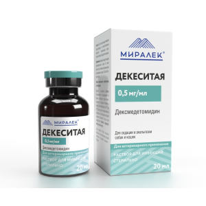Декеситая 0,5 мг/мл, раствор для инъекций, 10 мл (ДВ дексмедетомидин гидрохлорид) для кошек