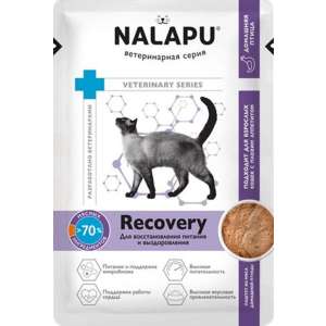 НАЛАПУ/NALAPU Recovery пауч корм для кошек восстановления питания и выздоровления, 77гр*12 