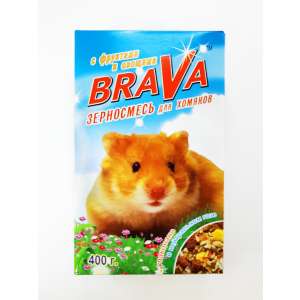 Брава/BraVa корм для хомяков фрукты/овощи 400гр*14