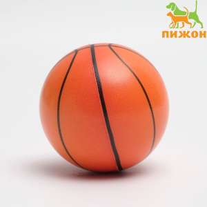 Игрушка для кошек/собак Мяч зефирный Чемпионы баскетбола, 6.3 см, микс цветов Пижон