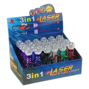 Игрушка для кошек Лазер на карабине Шар цвет в ассортименте Пижон