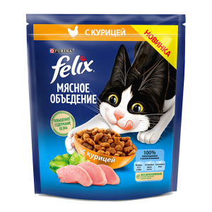 Феликс/Felix Мясное объедение 200гр Курица корм для кошек