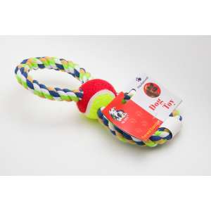 Игрушка для собак канатная восьмерка с мячем по середине 23см R32004 Алькор для собак