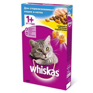 Вискас/Whiskas 350гр корм для кошек стерилизованных курица * 10
