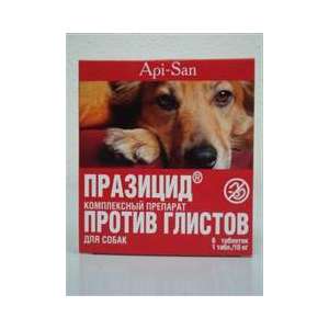 Празицид для собак 6*500мг таблеток (1таблетка/10кг)*10