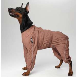 Дождевик р4 спинка 69см цвет коричневый, на девочку LION для собак