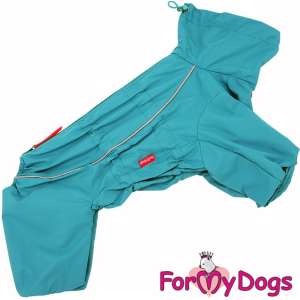 Дождевик для мальчиков 22, спинка 42см зеленый на шелке