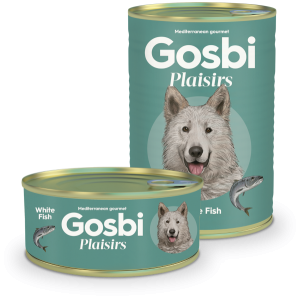 Госби/Gosbi Plaiisirs конс. корм для собак Белая рыба/White Fish 370гр