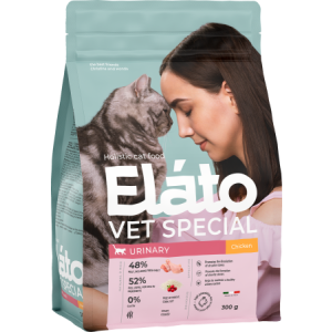 Элато/Elato Holistic Vet Special корм для  кошек с курицей Уринари 300гр для кошек