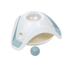 Игрушка-миска для кошек, Мельница, медленное поедание (св-синяя) ZooOne 